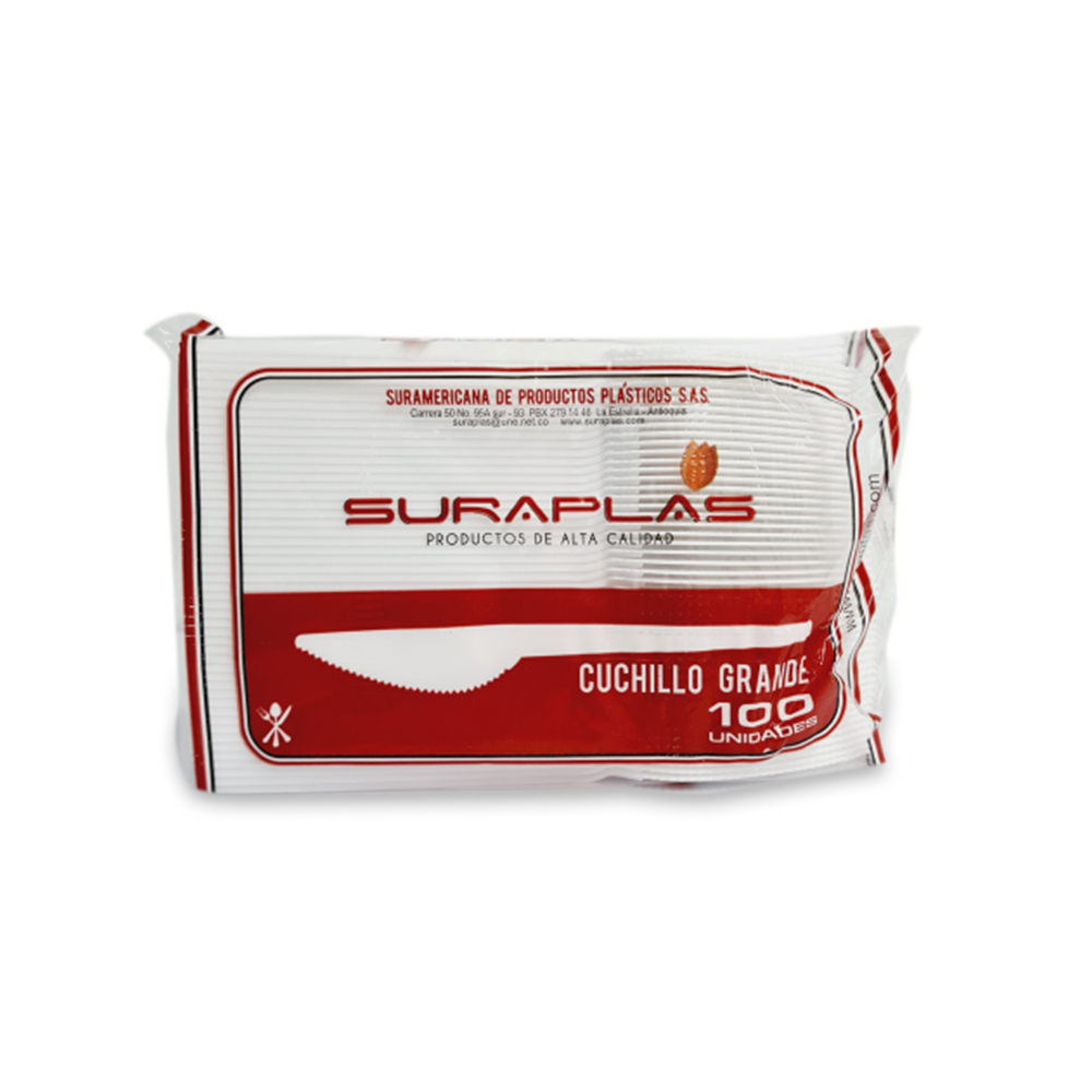Cuchillo Desechable x 100 Unid.