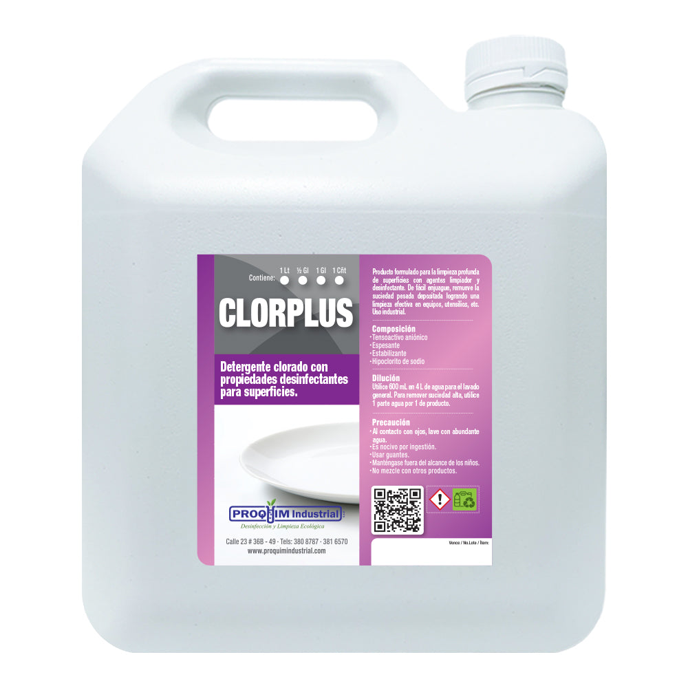 Detergente líquido alcalino clorado | CLORPLUS