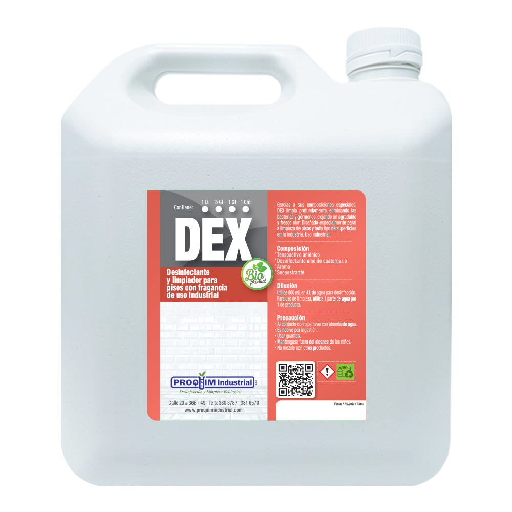 Dexplus Ambientador desinfectante de pisos DEXPLUS – PROQUIM INDUSTRIAL S.A.S