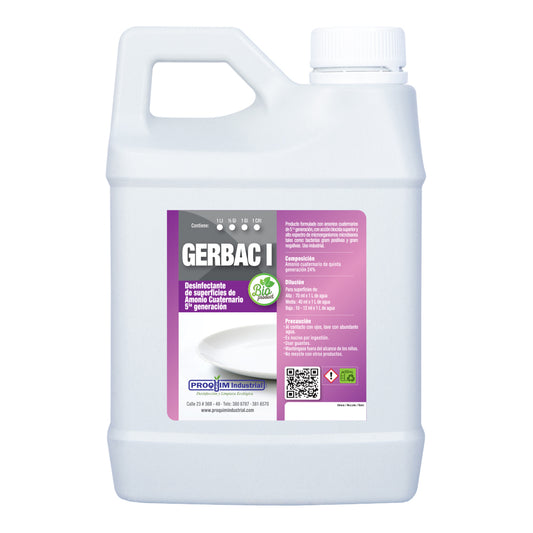 Concentrated disinfectant with 5th generation quaternary ammonium | Gerbac I.