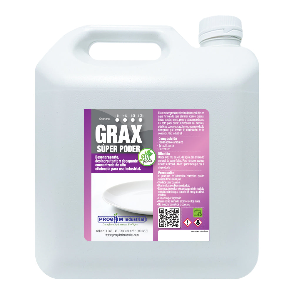 Cleanser with great degreasing power for all types of surfaces | GRAX Super Power