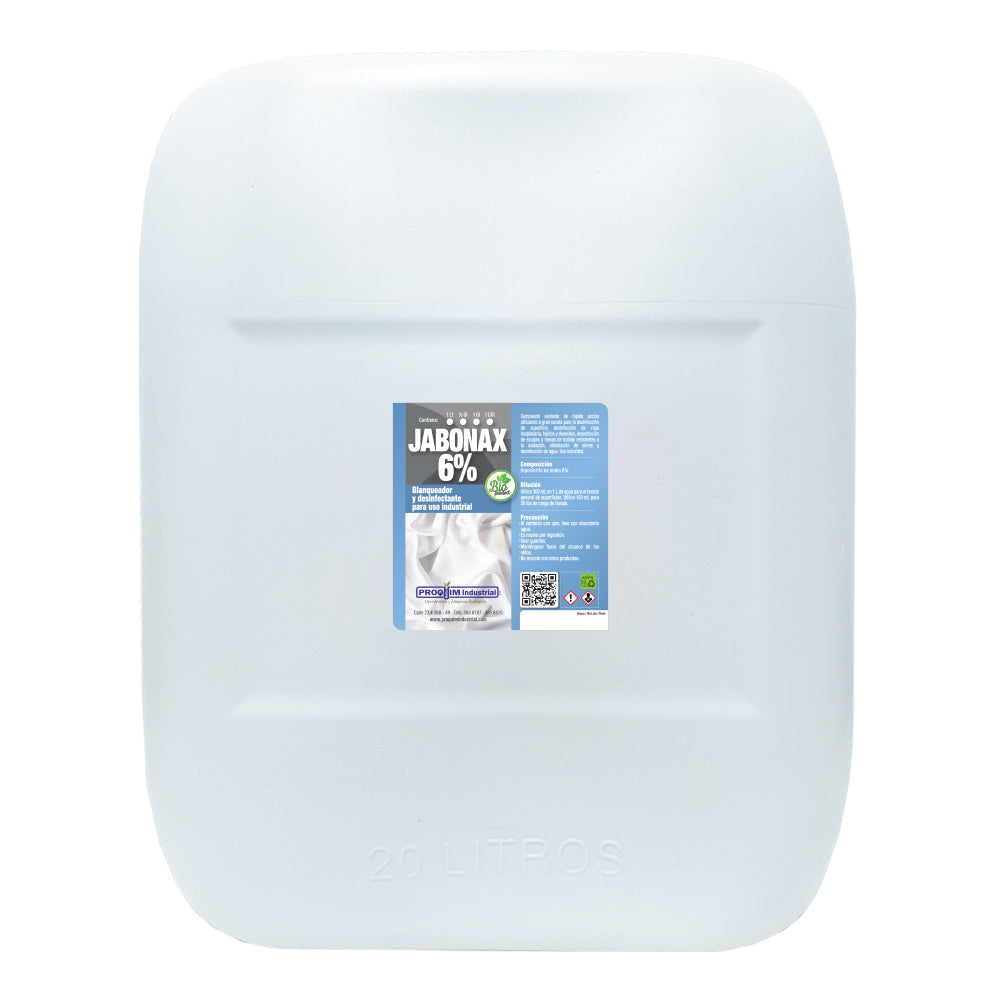 Whitening with 6% hypochlorite for surfaces | Jabonax 6%