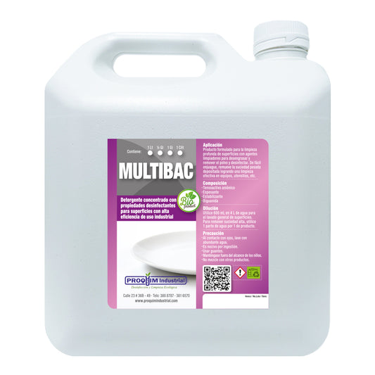 Limpiador multiusos con desinfectante para todo tipo de superficies | MULTIBAC