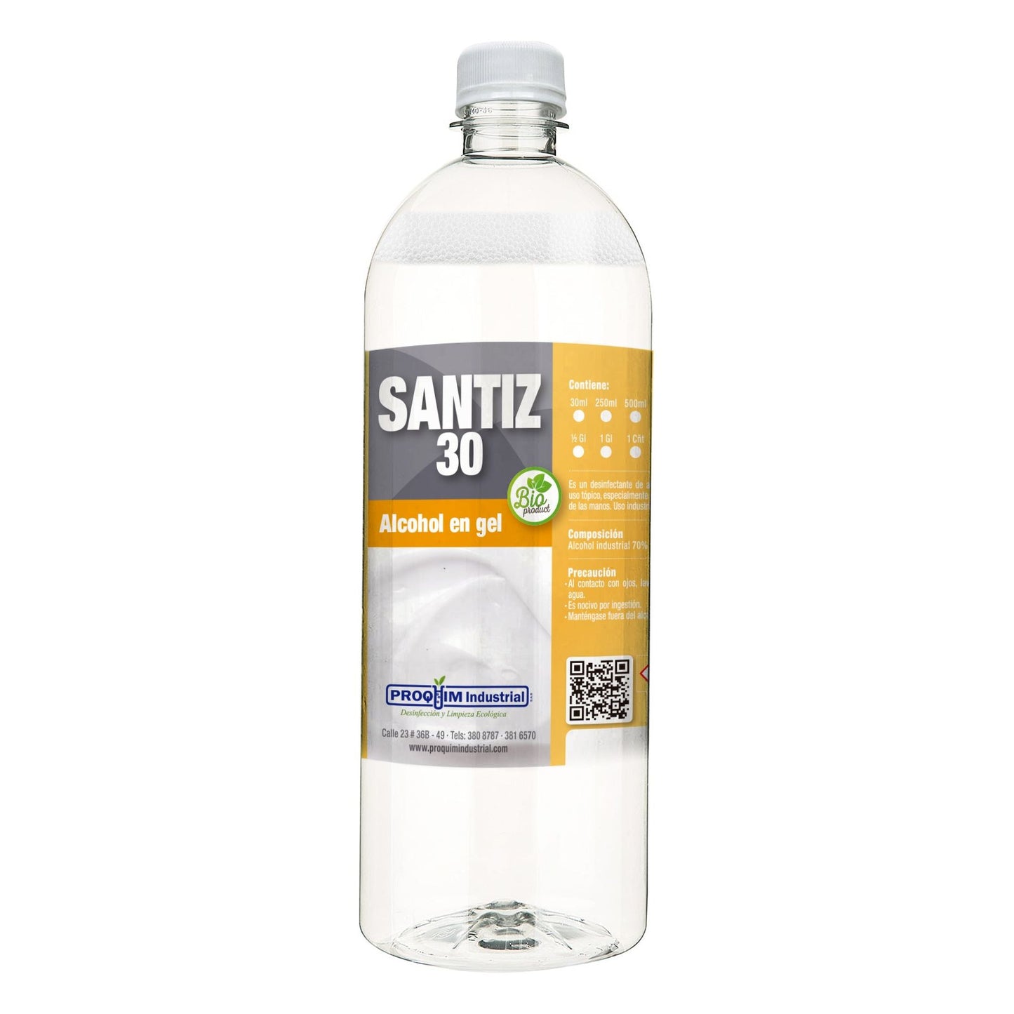 Alcohol desinfectante en gel | SANTIZ 30